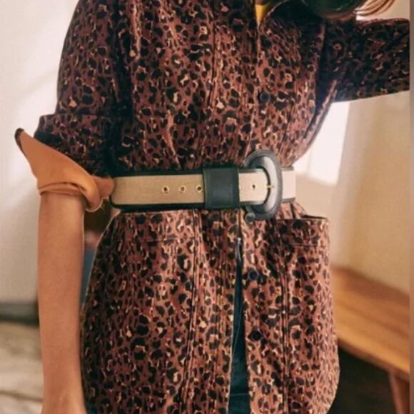 Sezane Will Jacket Léopard - Size XS - Picture 4 of 10